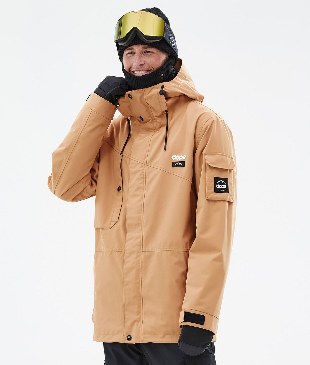 Dope Adept Snowboardjacke Herren Khaki Gelb | 968-EJQCFY