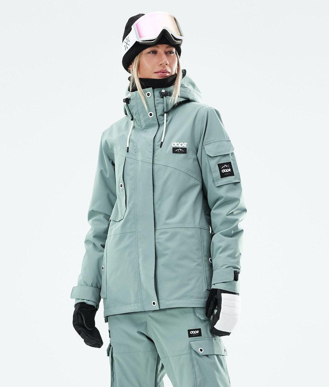Dope Adept W 2021 Snowboardjacke Damen Grün | 820-LZBXWQ