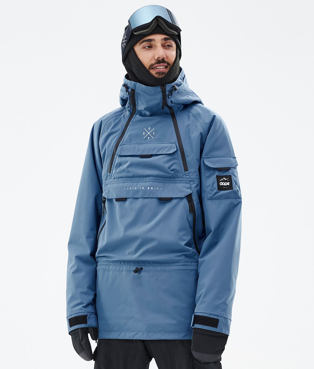Dope Akin Snowboardjacke Herren Blau Grau | 415-OKEHGV