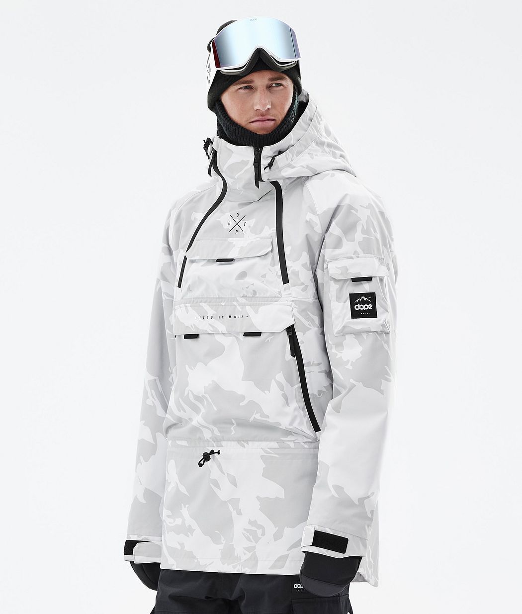 Dope Akin Snowboardjacke Herren Grau Camouflage | 796-CJAITE