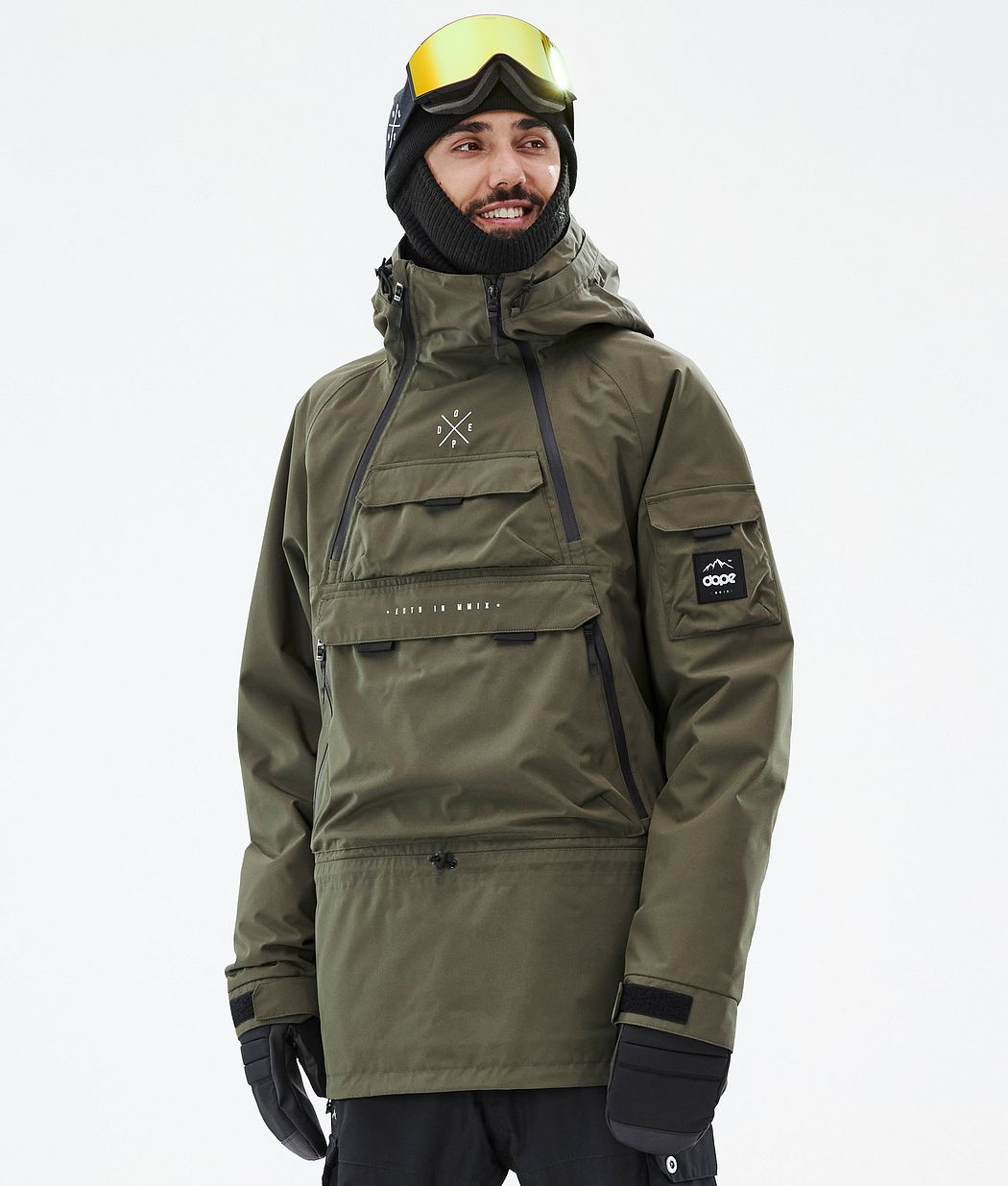 Dope Akin Snowboardjacke Herren Olivgrün Grün | 026-ZBENAS