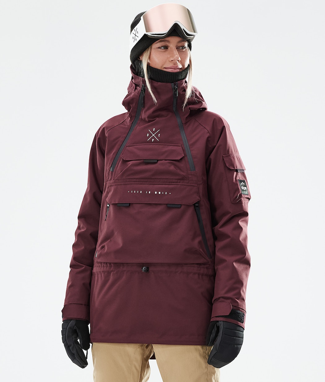 Dope Akin W 2021 Snowboardjacke Damen Bordeaux | 901-KNFILB