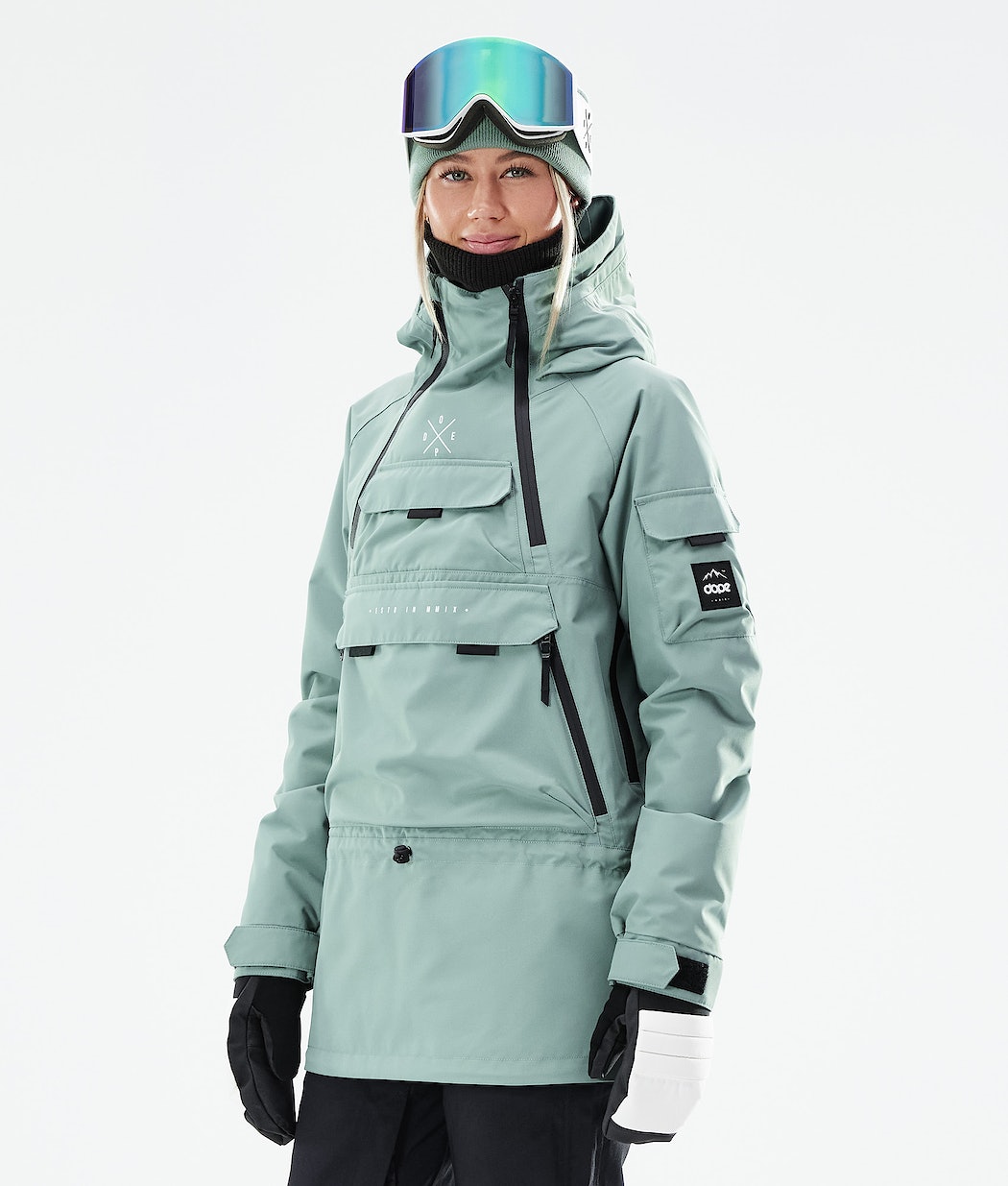 Dope Akin W 2021 Snowboardjacke Damen Grün | 892-DLKWMU