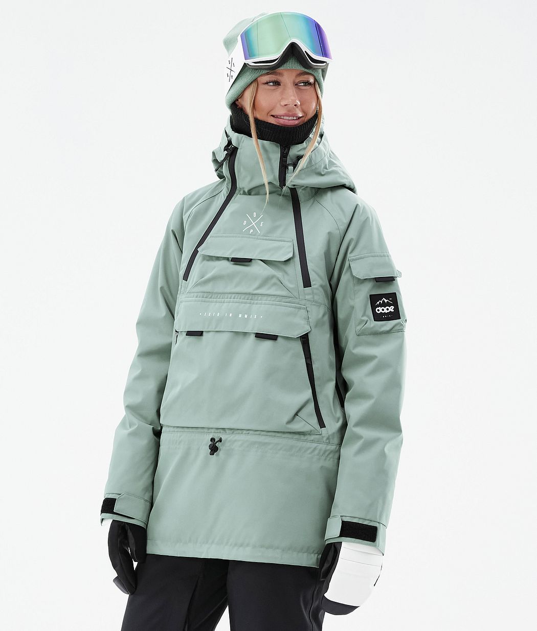 Dope Akin W Snowboardjacke Damen Grün | 574-EDNXAW