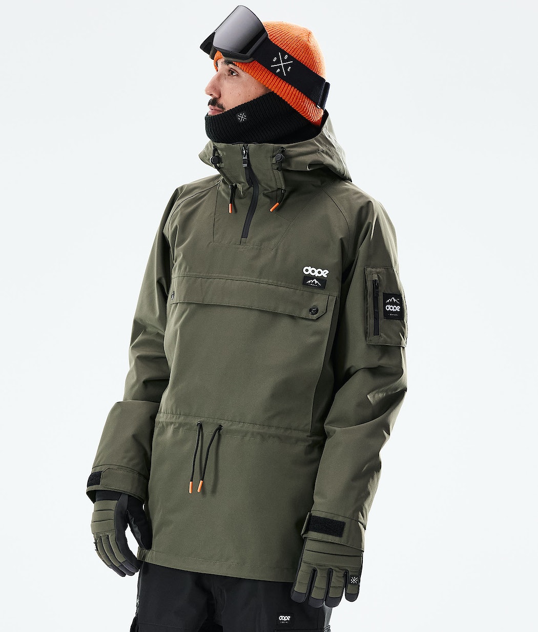 Dope Annok 2021 Snowboardjacke Herren Olivgrün Grün Schwarz | 498-JRBTMN