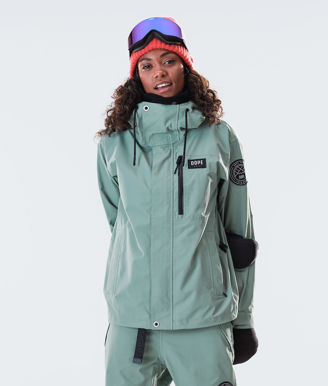 Dope Blizzard FZ W 2020 Snowboardjacke Damen Grün | 602-NTWUQI