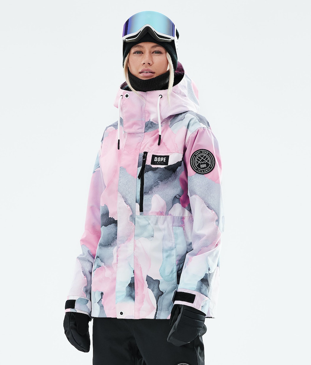 Dope Blizzard W Full Zip 2021 Snowboardjacke Damen Mehrfarbig Rosa | 431-RWPCUN