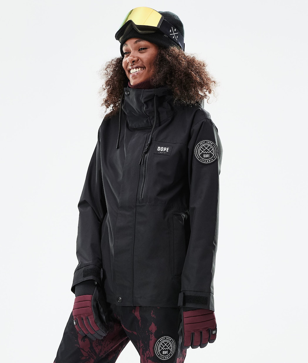 Dope Blizzard W Full Zip 2021 Snowboardjacke Damen Schwarz | 742-FLYDVW