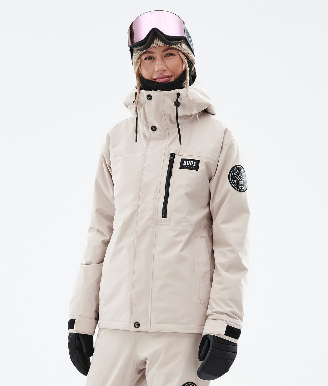 Dope Blizzard W Full Zip Snowboardjacke Damen Braun | 482-SXNQDI