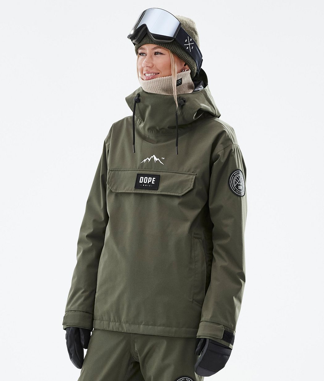 Dope Blizzard W Snowboardjacke Damen Olivgrün Grün | 852-ZOSVPY