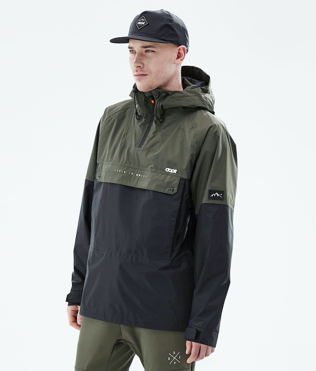 Dope Hiker Light Skijacke Herren Olivgrün Grün Schwarz | 694-WOUXCV