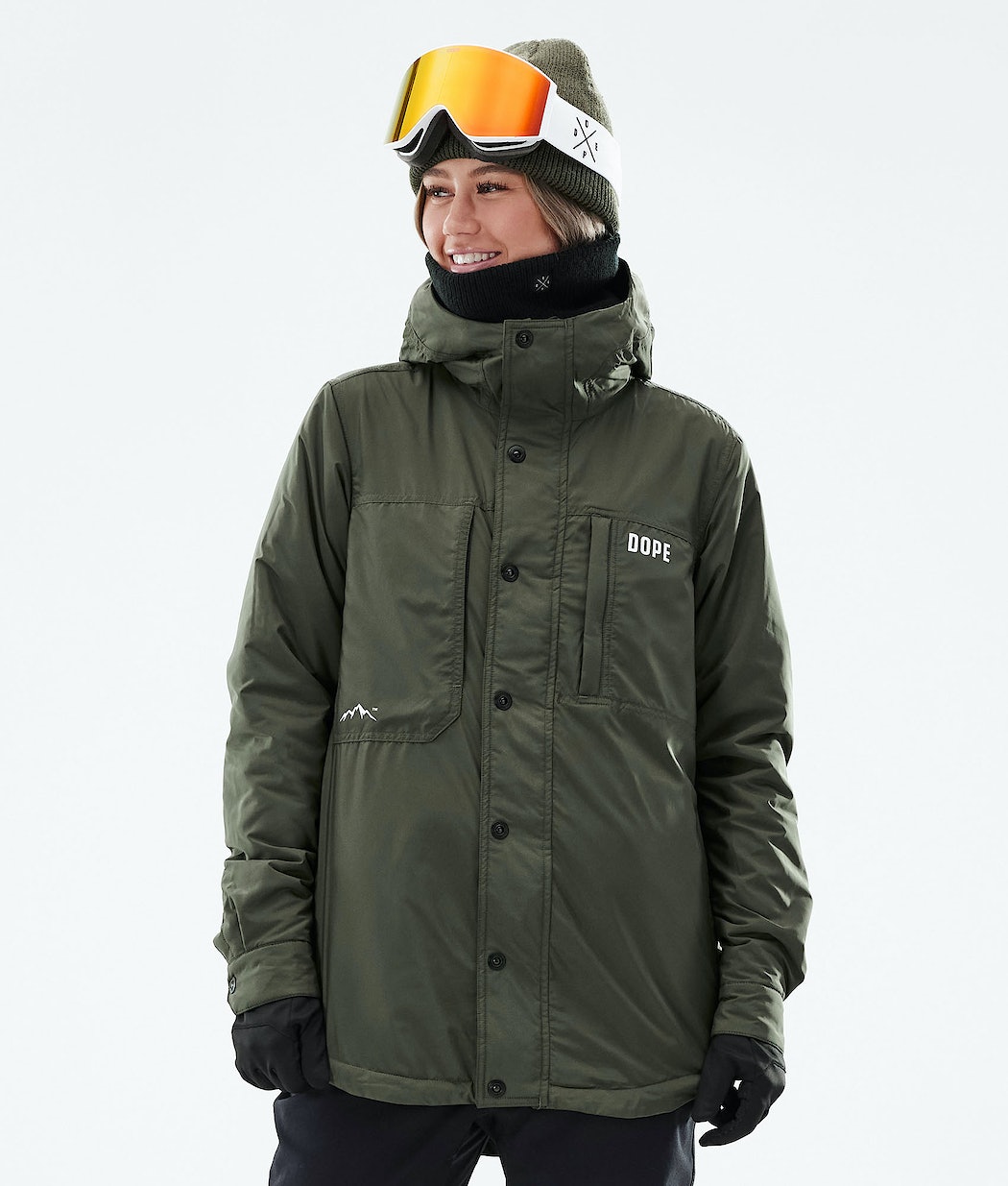 Dope Insulated W Snowboardjacke Damen Olivgrün Grün | 013-LCAWKU