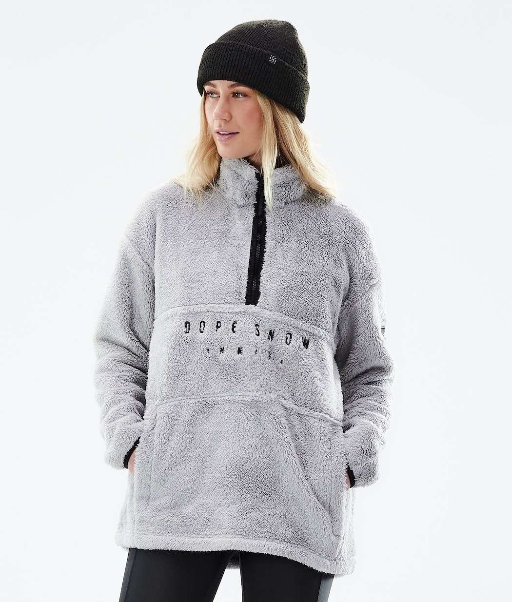 Dope Pile W Fleecepullover Damen Hellgrau | 240-HMTXCS