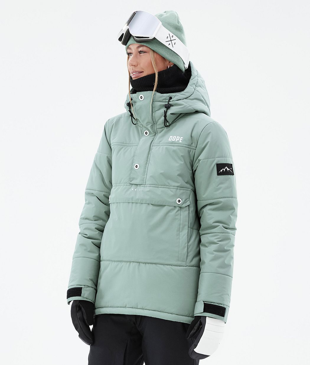 Dope Puffer W Snowboardjacke Damen Grün | 418-NSWOZG