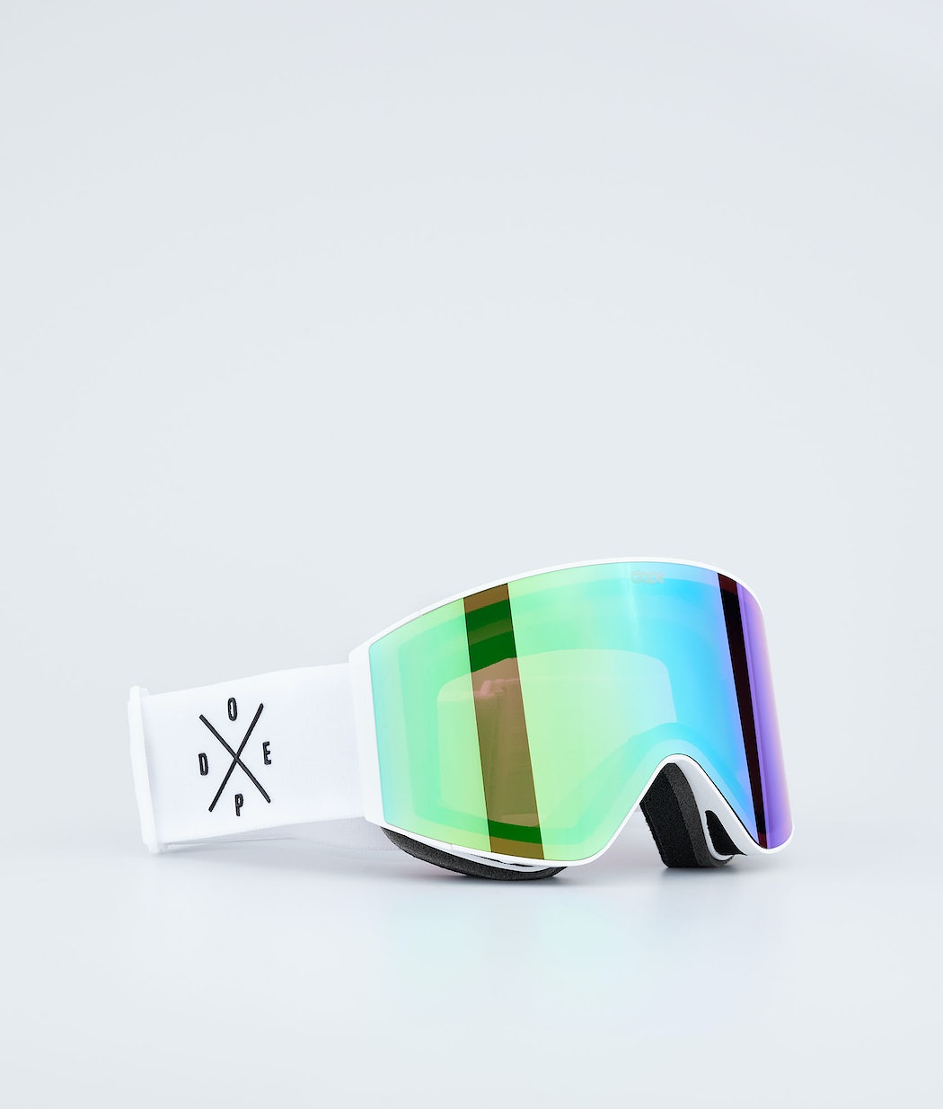 Dope Sight Skibrille Damen Weiß Grün | 471-MIBNHF
