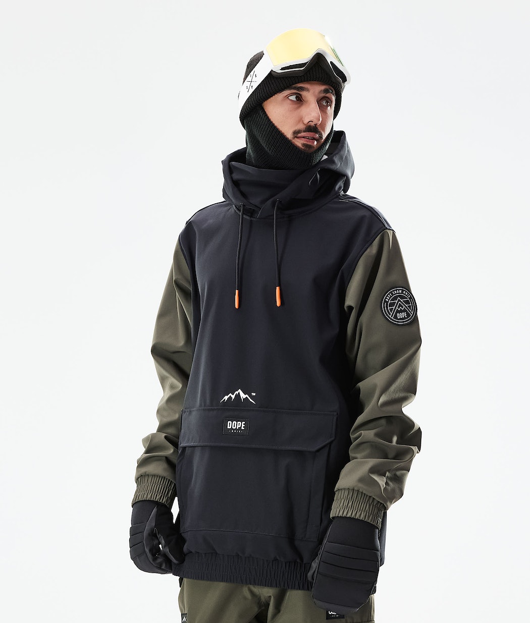Dope Wylie Snowboardjacke Herren Schwarz Olivgrün Grün | 230-DOMYIJ