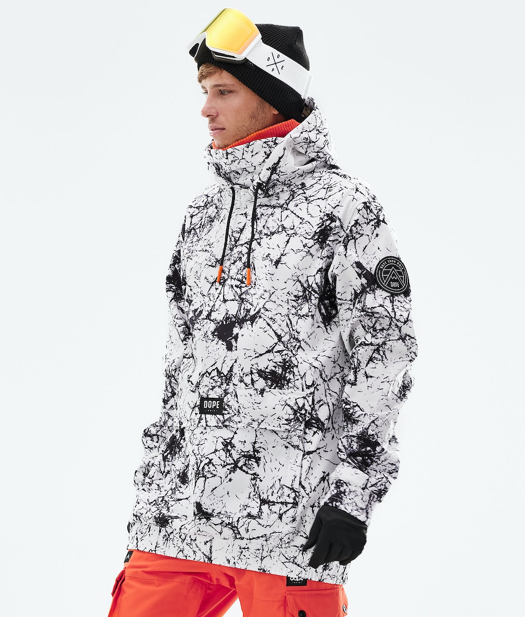 Dope Wylie Snowboardjacke Herren Weiß Schwarz | 268-MIOVTJ