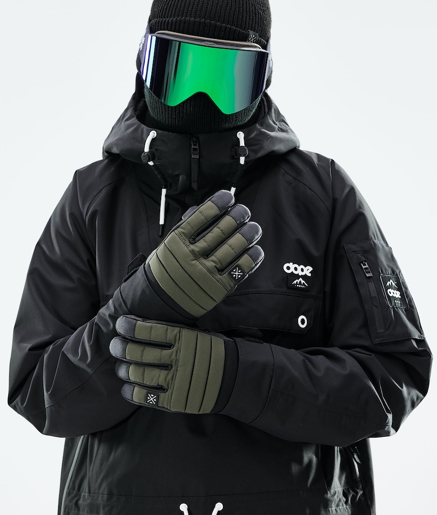 Dope Ace 2021 Skihandschuhe Herren Olivgrün Grün | 597-RTYXGJ