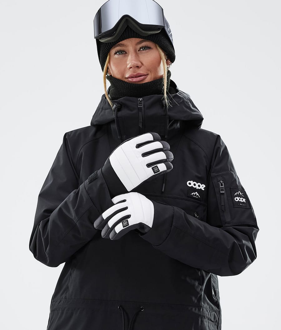 Dope Ace Skihandschuhe Damen Weiß | 829-HOLIDG