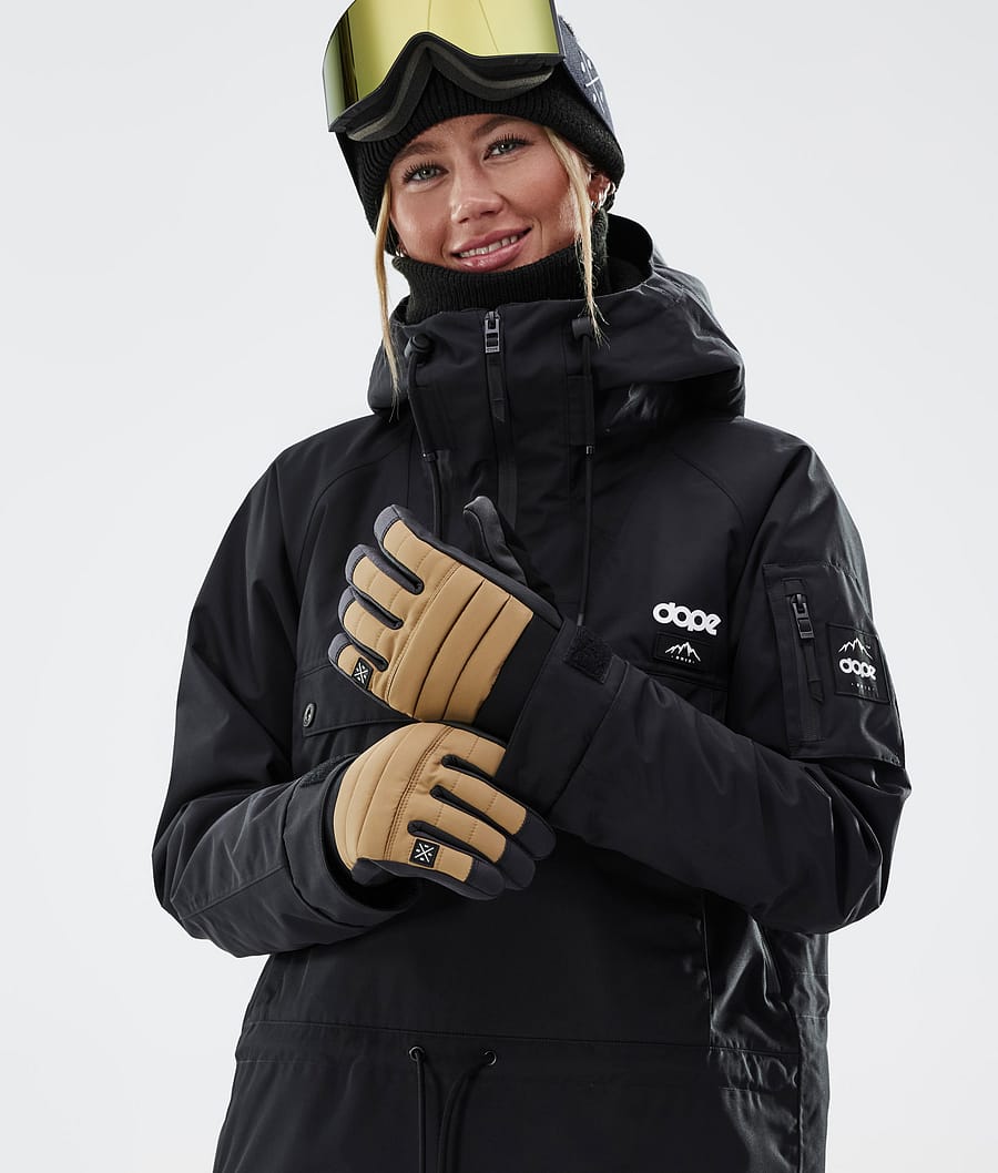 Dope Ace Skihandschuhe Herren Gold | 562-HIMZUW