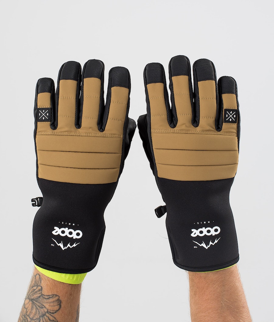 Dope Ace Skihandschuhe Herren Gold | 765-PRZFSI