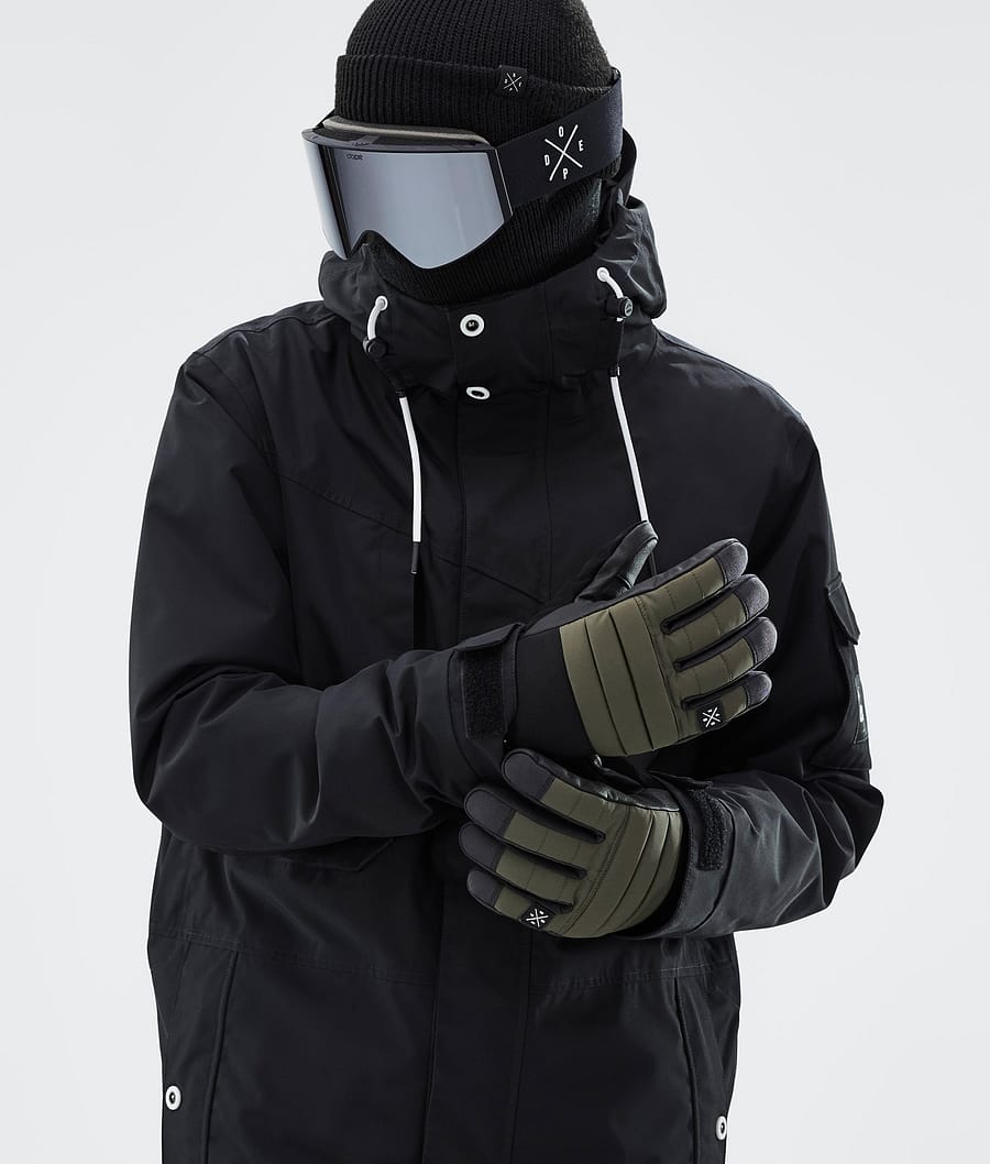 Dope Ace Skihandschuhe Herren Olivgrün Grün | 214-DTPEVR