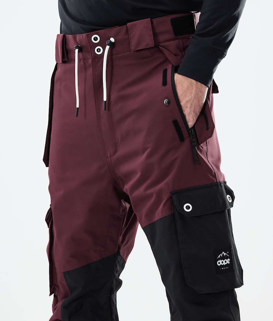 Dope Adept 2021 Snowboardhosen Herren Bordeaux Schwarz | 326-MKOZID