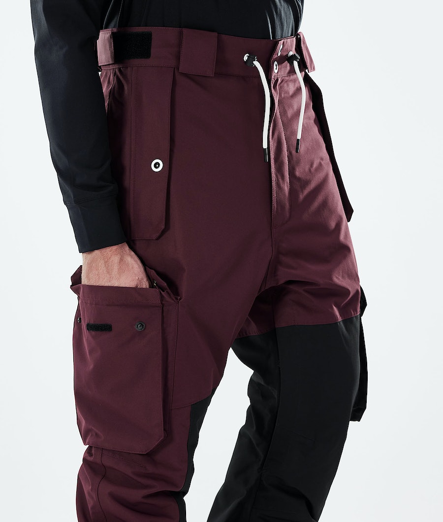 Dope Adept 2021 Snowboardhosen Herren Bordeaux Schwarz | 326-MKOZID