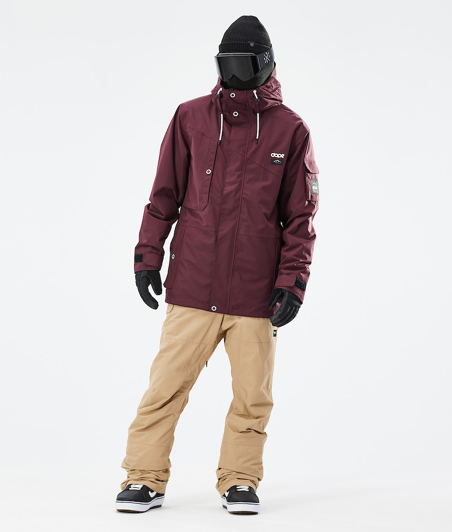 Dope Adept 2021 Snowboardjacke Herren Bordeaux | 857-ADLZPQ