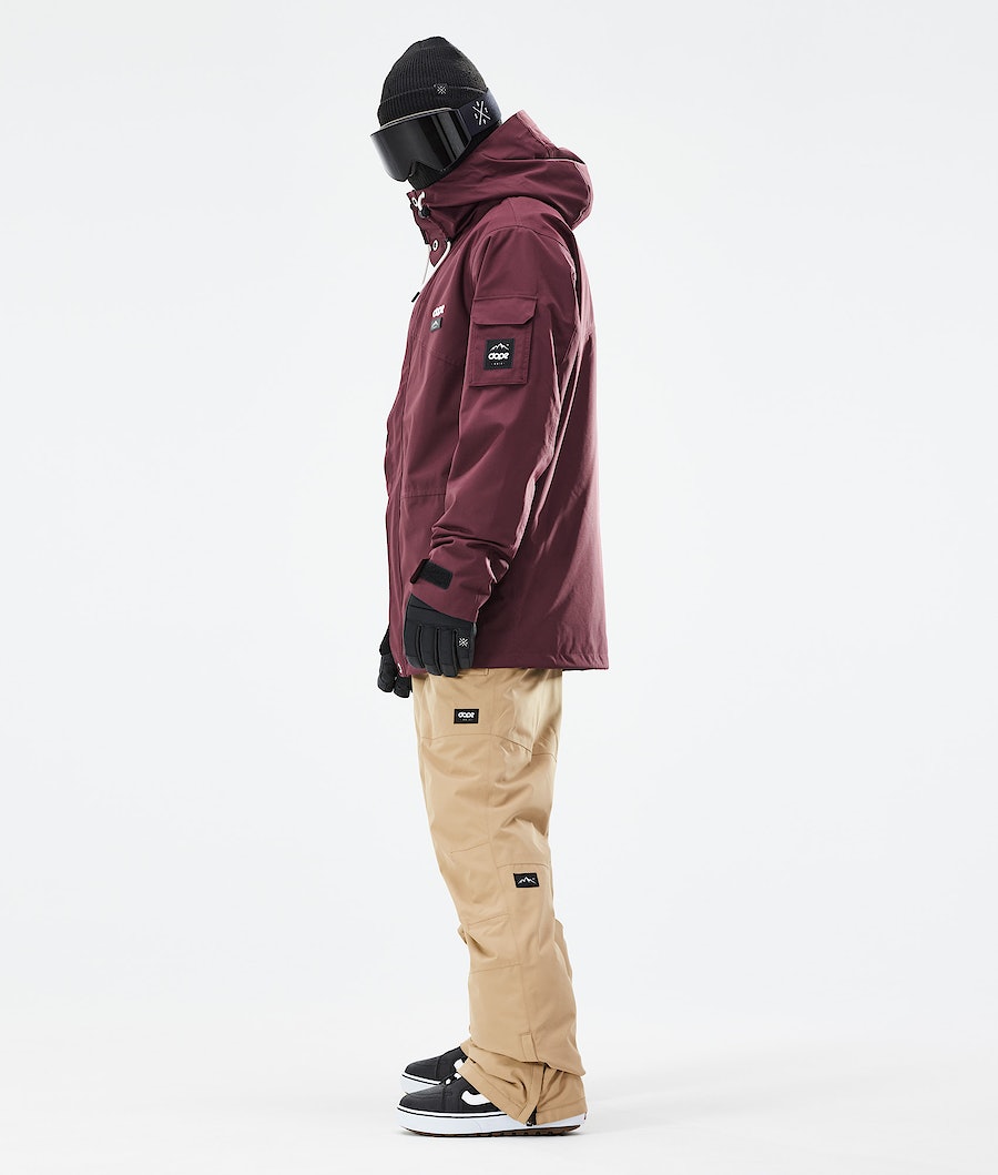 Dope Adept 2021 Snowboardjacke Herren Bordeaux | 857-ADLZPQ