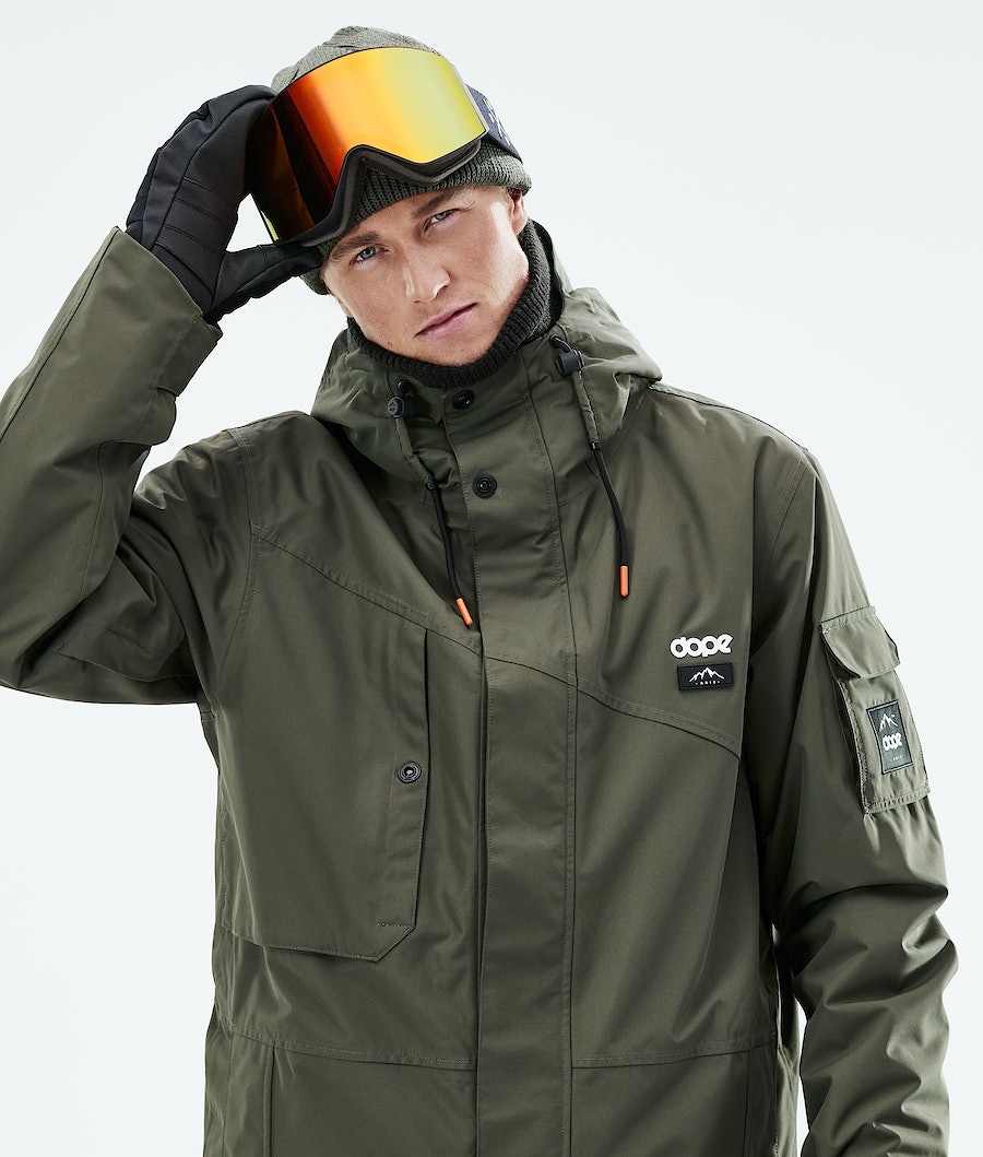 Dope Adept 2021 Snowboardjacke Herren Olivgrün Grün | 207-RWKUJO