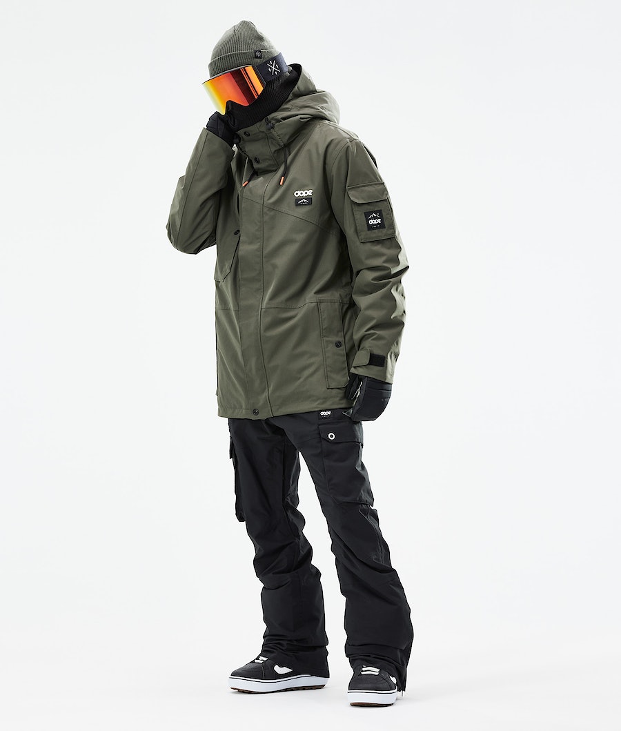 Dope Adept 2021 Snowboardjacke Herren Olivgrün Grün | 207-RWKUJO