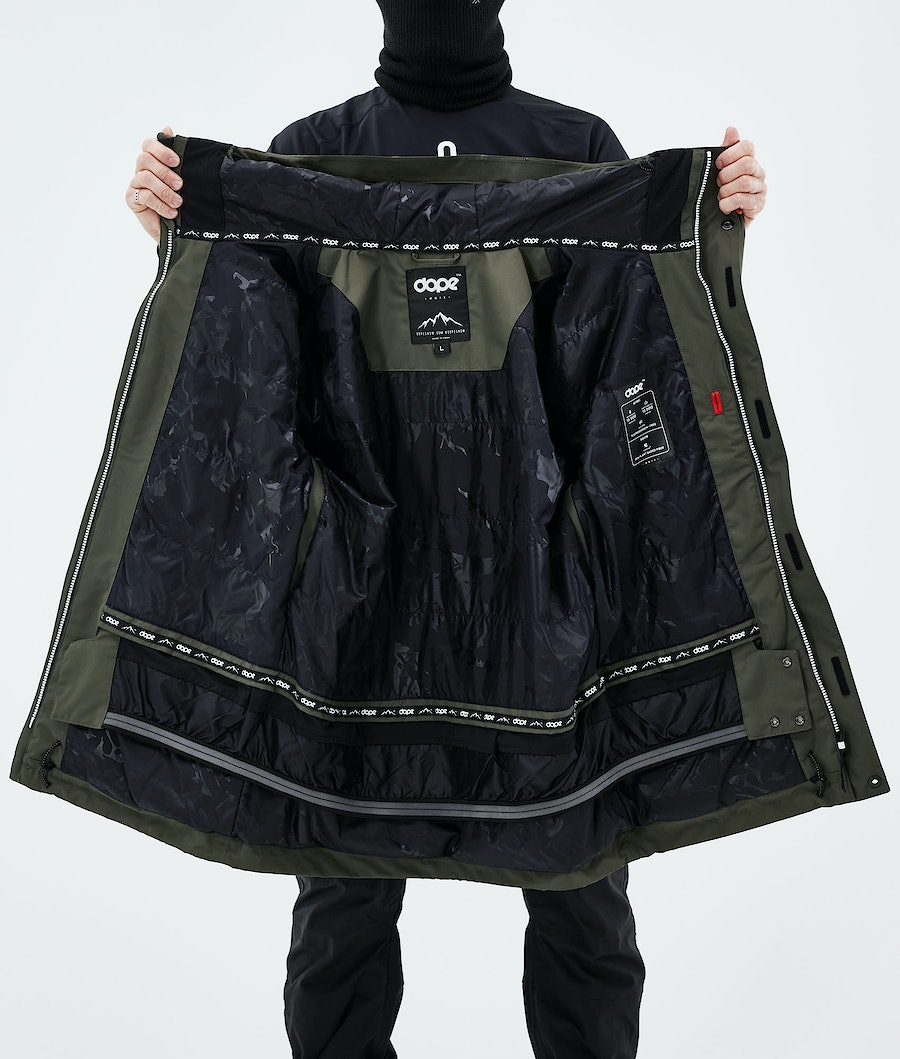Dope Adept 2021 Snowboardjacke Herren Olivgrün Grün | 207-RWKUJO