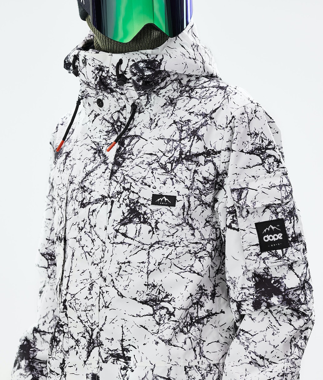 Dope Adept 2021 Snowboardjacke Herren Weiß Schwarz | 532-UVDGBT