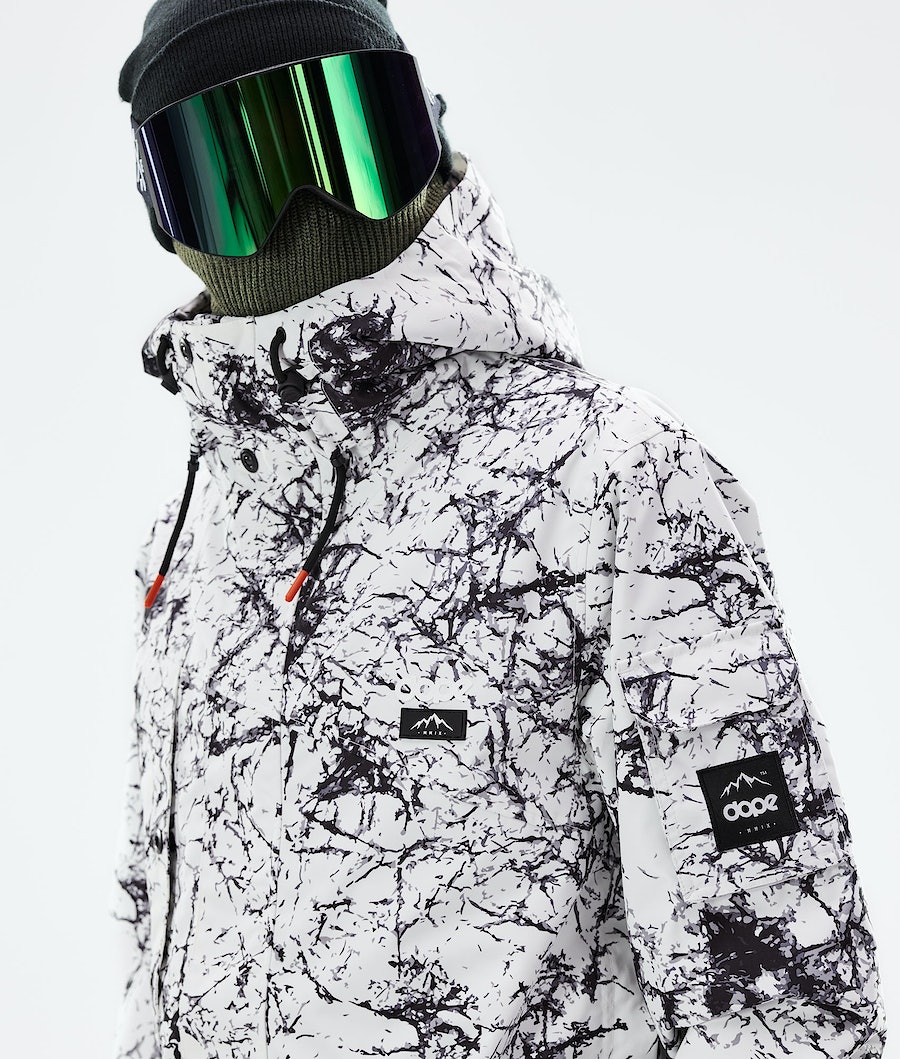Dope Adept 2021 Snowboardjacke Herren Weiß Schwarz | 532-UVDGBT