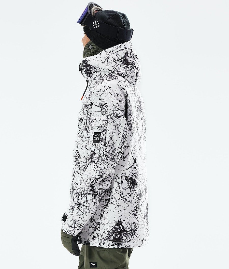 Dope Adept 2021 Snowboardjacke Herren Weiß Schwarz | 532-UVDGBT