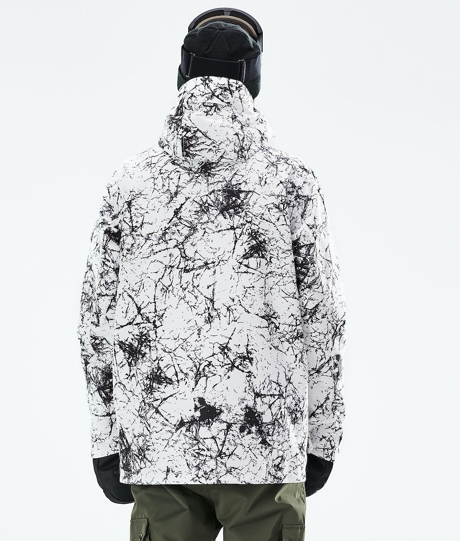 Dope Adept 2021 Snowboardjacke Herren Weiß Schwarz | 532-UVDGBT