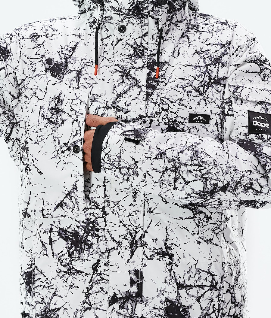Dope Adept 2021 Snowboardjacke Herren Weiß Schwarz | 532-UVDGBT