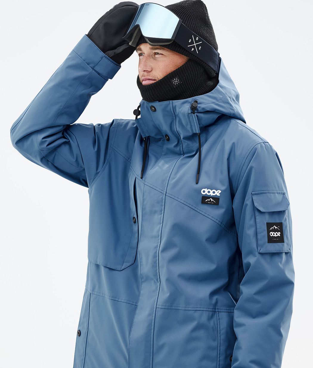 Dope Adept Snowboardjacke Herren Blau Grau | 683-ZLUJEM