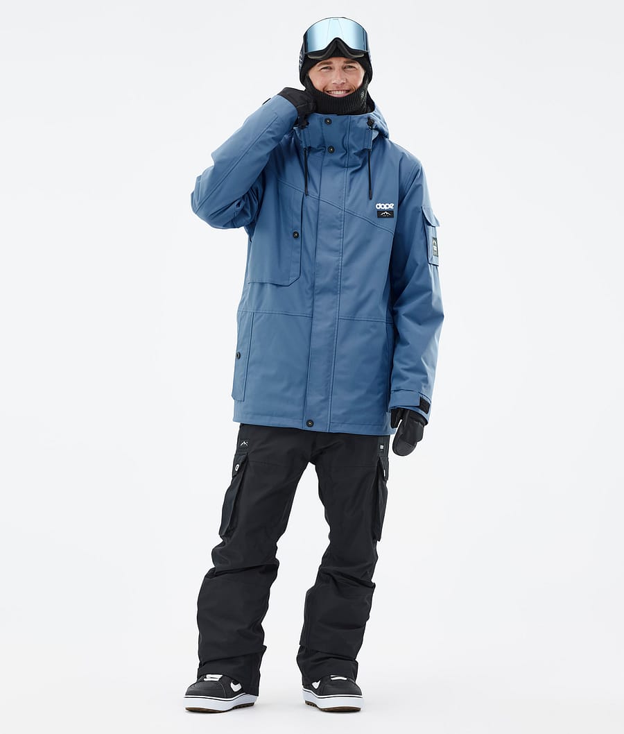 Dope Adept Snowboardjacke Herren Blau Grau | 683-ZLUJEM