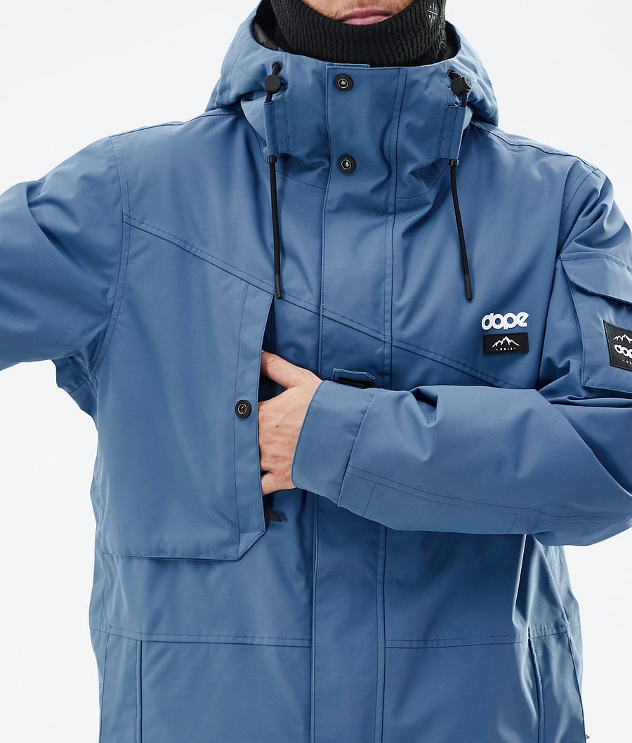 Dope Adept Snowboardjacke Herren Blau Grau | 683-ZLUJEM