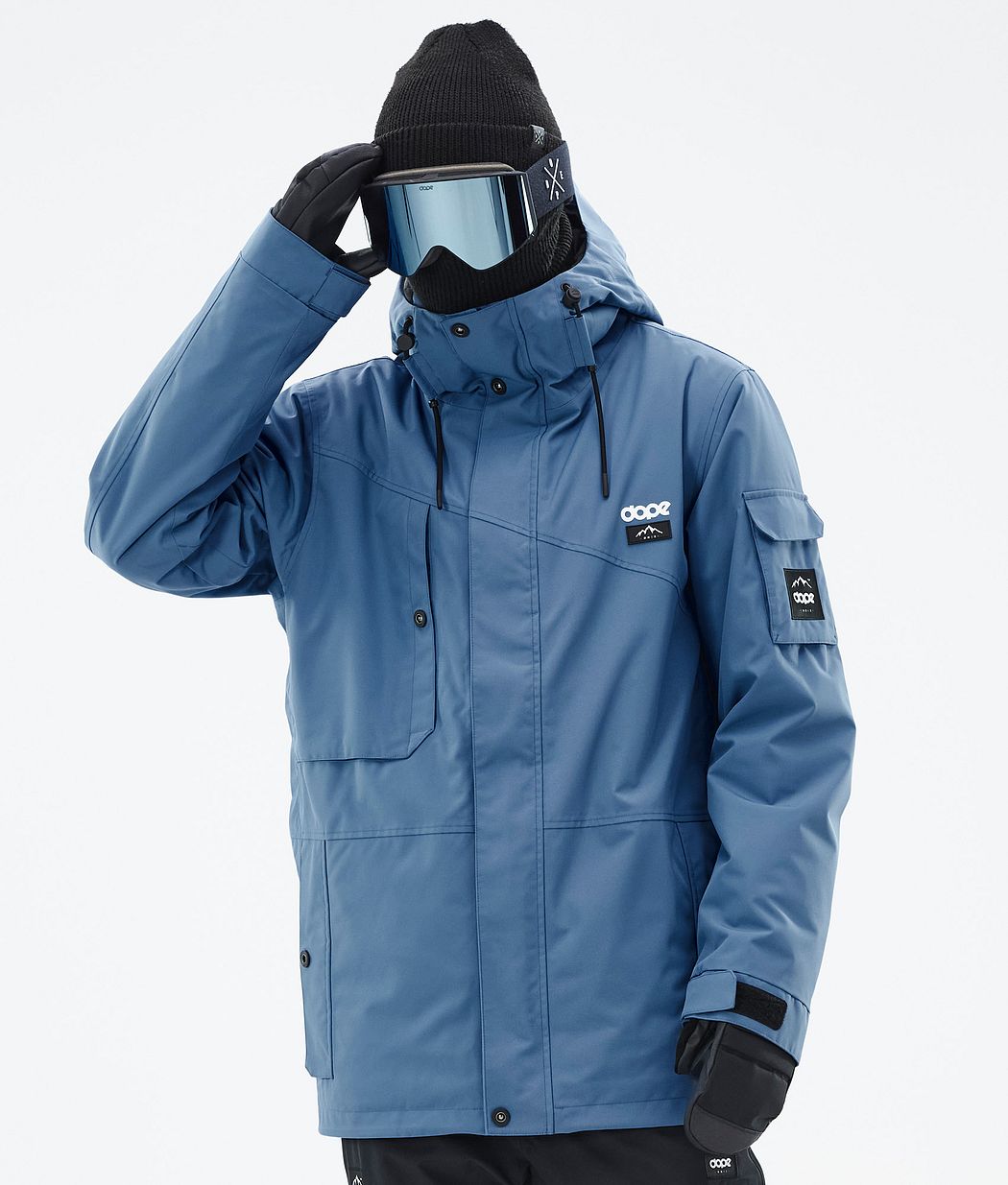 Dope Adept Snowboardjacke Herren Blau Grau | 683-ZLUJEM