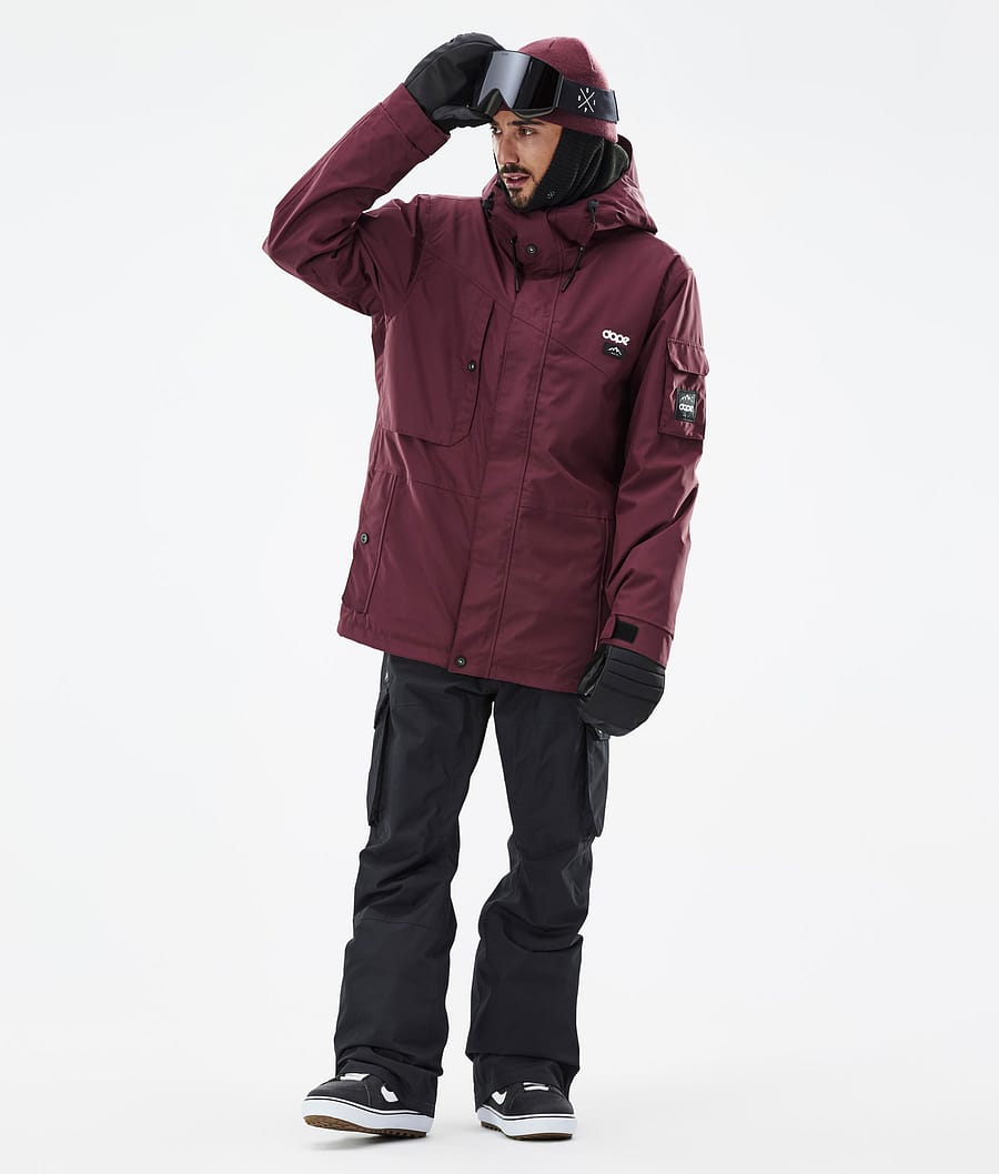 Dope Adept Snowboardjacke Herren Bordeaux | 672-EJRXMO