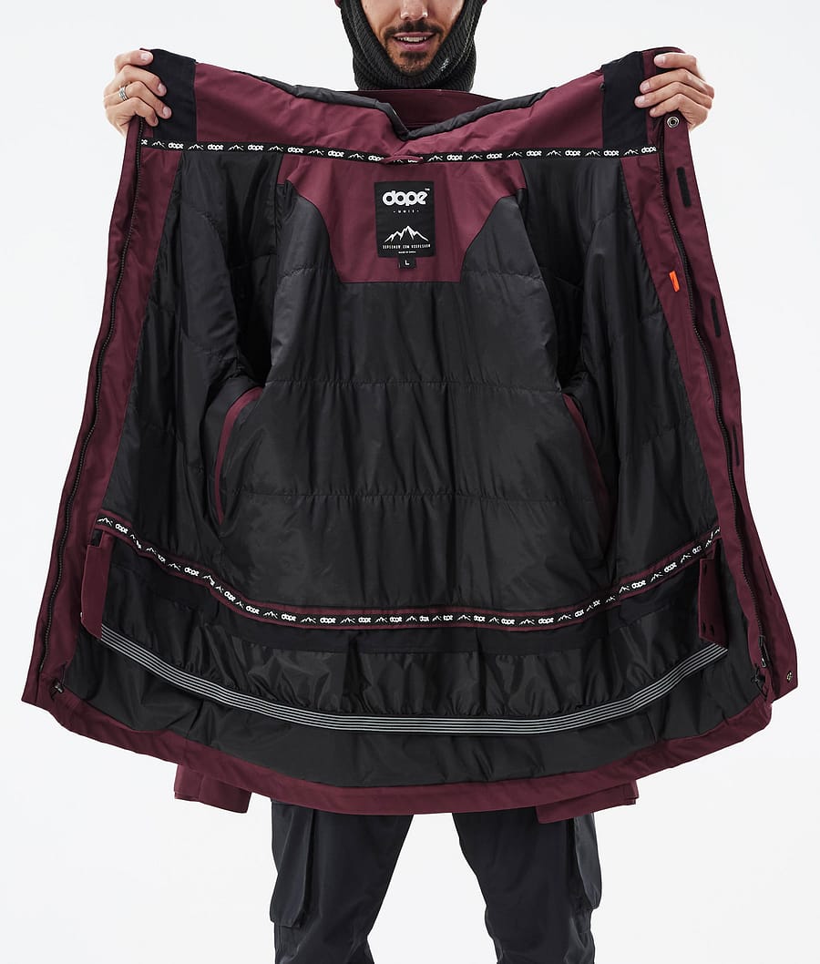 Dope Adept Snowboardjacke Herren Bordeaux | 672-EJRXMO