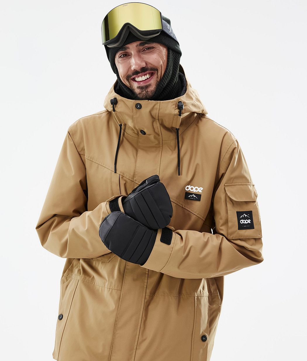 Dope Adept Snowboardjacke Herren Gold | 152-ILOMWA