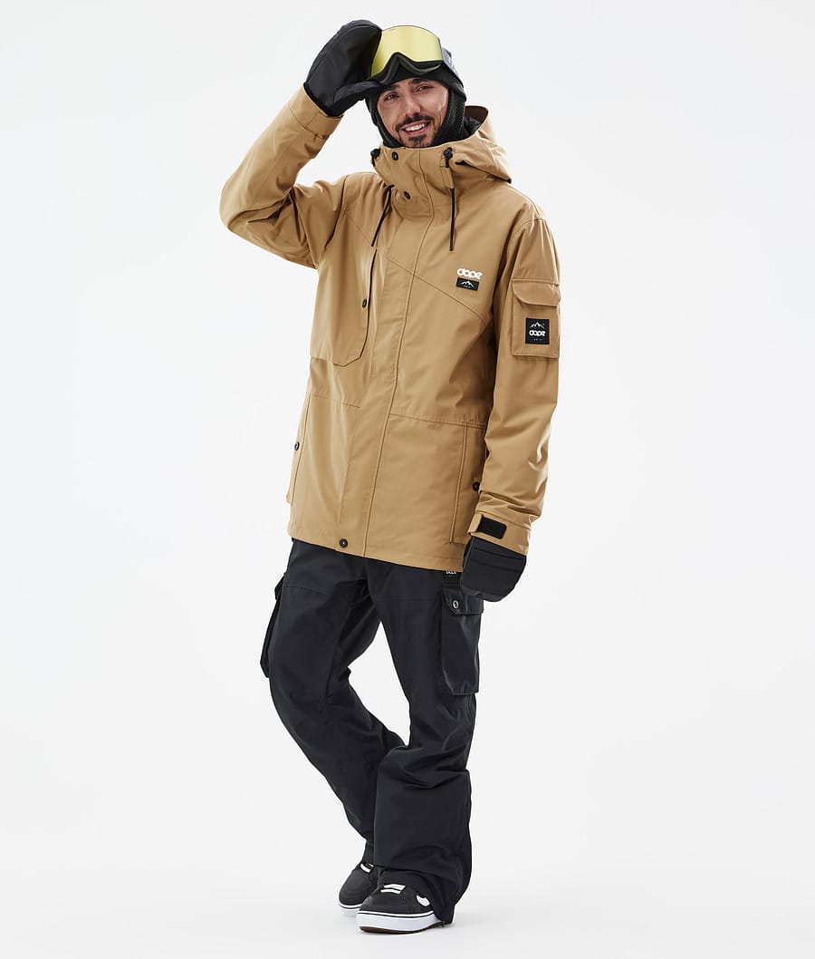 Dope Adept Snowboardjacke Herren Gold | 152-ILOMWA