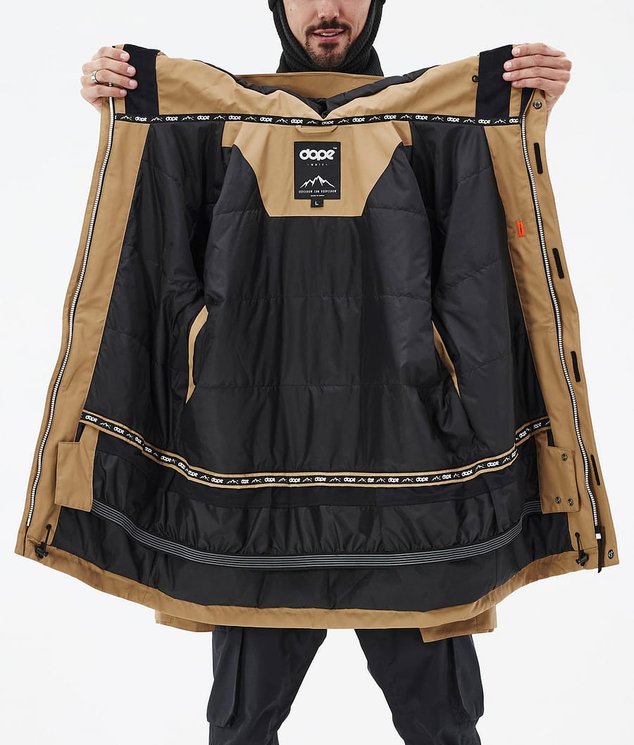 Dope Adept Snowboardjacke Herren Gold | 152-ILOMWA