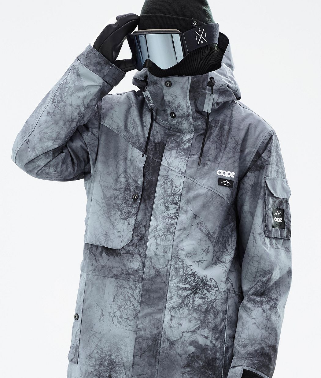 Dope Adept Snowboardjacke Herren Grau Blau Schwarz | 851-EAYLUB