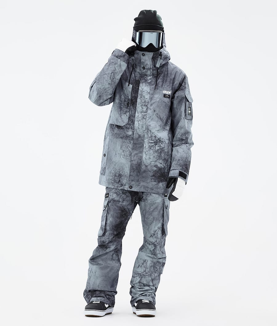 Dope Adept Snowboardjacke Herren Grau Blau Schwarz | 851-EAYLUB