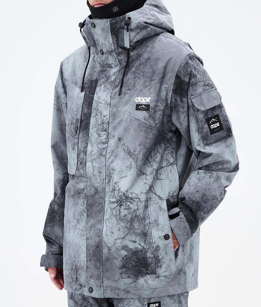 Dope Adept Snowboardjacke Herren Grau Blau Schwarz | 851-EAYLUB